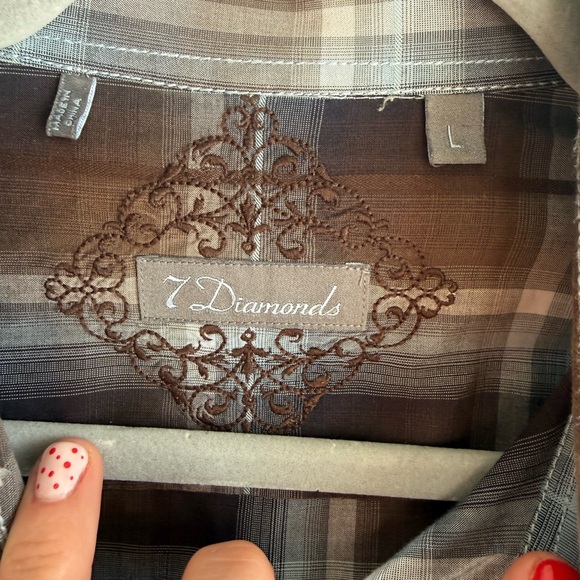 7 Diamonds button down shirt • Men’s large - Picture 4 of 7